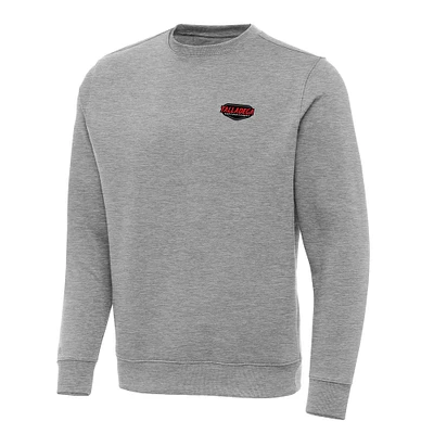 Men's Antigua  Heather Gray Talladega Superspeedway Victory Pullover Sweatshirt