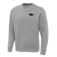 Men's Antigua  Heather Gray Talladega Superspeedway Victory Pullover Sweatshirt