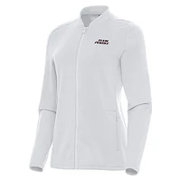 Women's Antigua  White Team Penske Continual Full-Zip Jacket