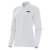 Women's Antigua  White Team Penske Continual Full-Zip Jacket