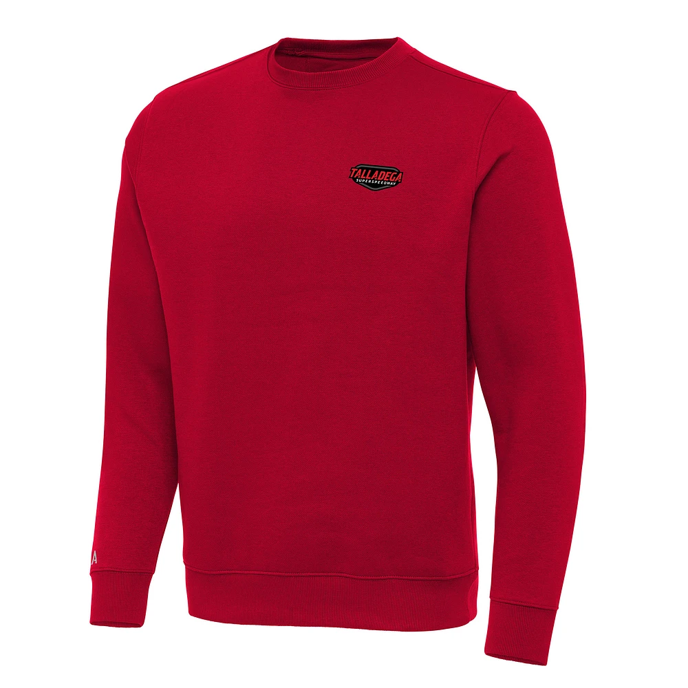 Men's Antigua Red Talladega Superspeedway Big & Tall Victory Pullover Sweatshirt