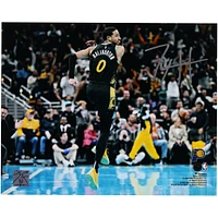 Tyrese Haliburton Indiana Pacers Autographed 8" x 10" In-Season Tournament Celebration Photograph