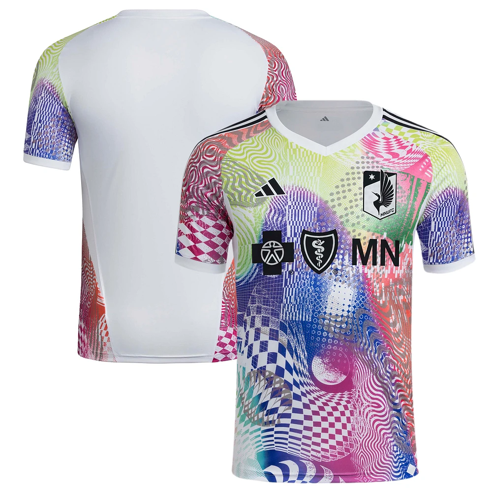 Men's adidas White Minnesota United FC Pride Pre-Match Top