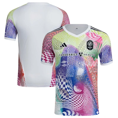 Men's adidas White Nashville SC 2025 Pride Pre-Match Top