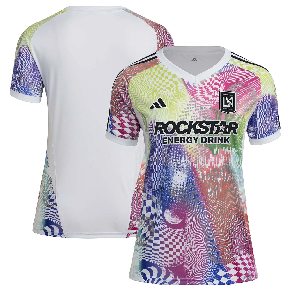 Women's adidas White LAFC 2025 Pride Pre-Match Top