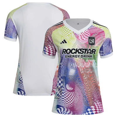 Women's adidas White LAFC 2025 Pride Pre-Match Top