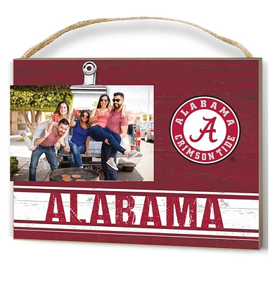 Alabama Crimson Tide Clip It Wooden Photo Frame