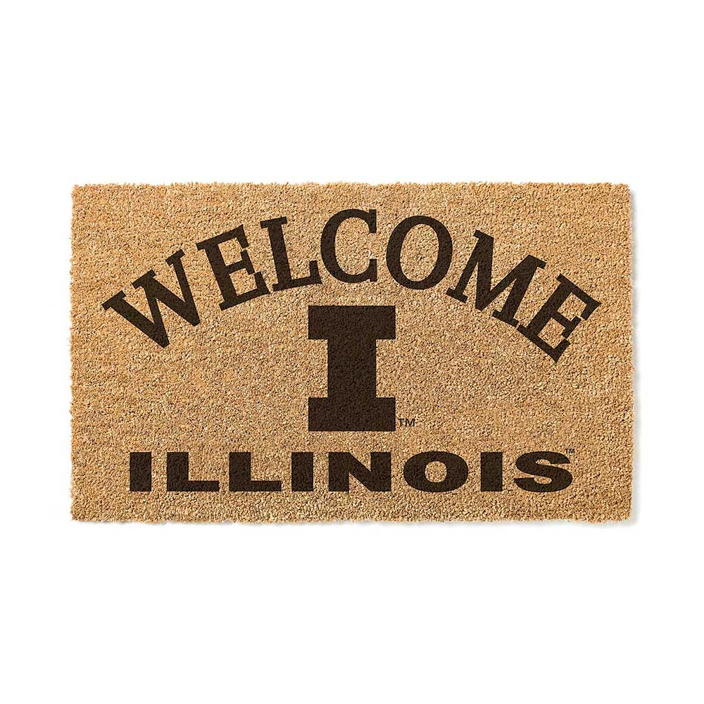 Illinois Fighting Illini 18" x 34" Welcome Coir Doomat