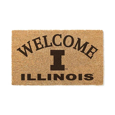 Illinois Fighting Illini 18" x 34" Welcome Coir Doomat