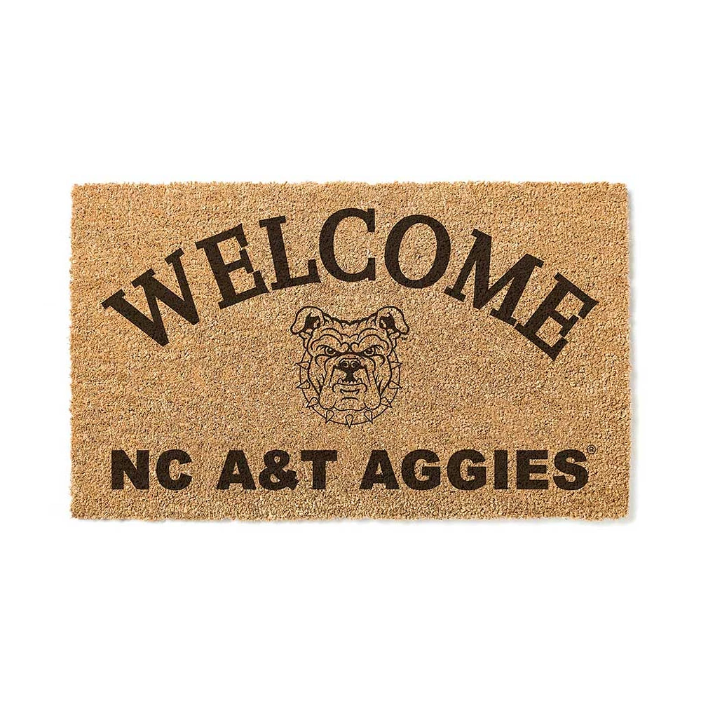 North Carolina A&T Aggies 18" x 34" Welcome Coir Doomat