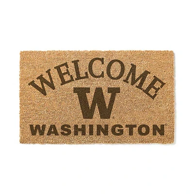 Washington Huskies 18" x 34" Welcome Coir Doomat