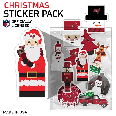 Tampa Bay Buccaneers  Holiday Sticker Set