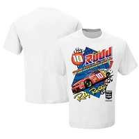 Men's Checkered Flag Sports White Ricky Rudd NASCAR 2025 Hall of Fame Inductee T-Shirt