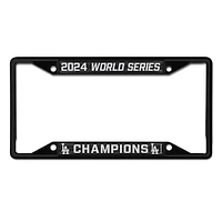 WinCraft Los Angeles Dodgers 2024 World Series Champions Black Metal Laser-Cut License Plate Frame