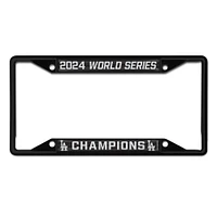 WinCraft Los Angeles Dodgers 2024 World Series Champions Black Metal Laser-Cut License Plate Frame