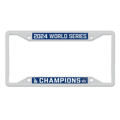 WinCraft Los Angeles Dodgers 2024 World Series Champions Metal Laser-Cut Color License Plate Frame