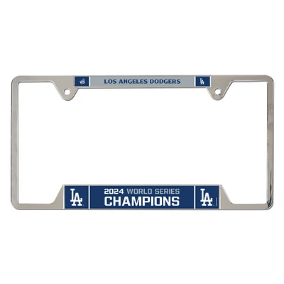 WinCraft Los Angeles Dodgers 2024 World Series Champions Metal License Plate Frame