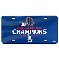 WinCraft Los Angeles Dodgers 2024 World Series Champions Laser-Cut Acrylic License Plate