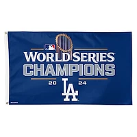 WinCraft Los Angeles Dodgers 2024 World Series Champions Locker Room 3' x 5' One-Sided Deluxe Flag