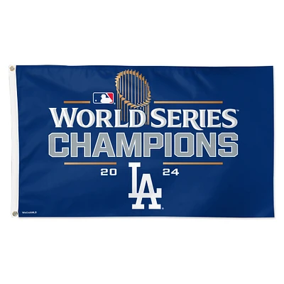 WinCraft Los Angeles Dodgers 2024 World Series Champions Locker Room 3' x 5' One-Sided Deluxe Flag