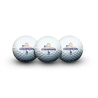 WinCraft Los Angeles Dodgers 2024 World Series Champions Three-Pack Golf Ball Set