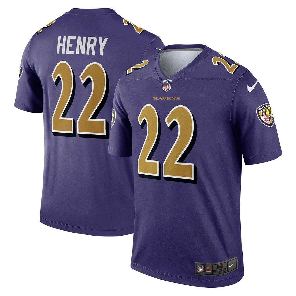 Men's Nike Derrick Henry Purple Baltimore Ravens Legend Player Performance Top