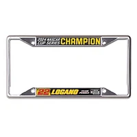 WinCraft Joey Logano 2024 NASCAR Cup Series Champion Laser-Cut Metal License Plate Frame