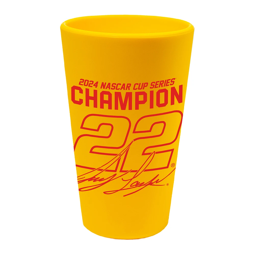 WinCraft Joey Logano 2024 NASCAR Cup Series Champion 16oz. Silicone Pint Glass