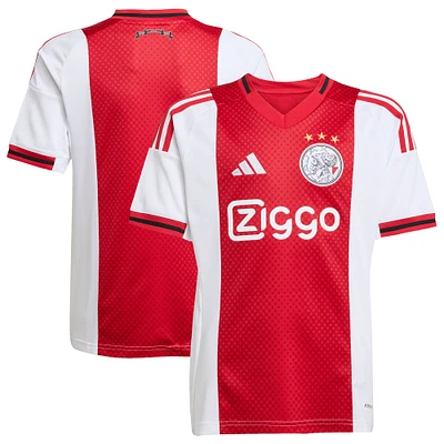 Youth adidas  White Ajax 2025/26 Home Replica Jersey