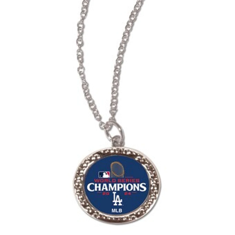 WinCraft Los Angeles Dodgers 2024 World Series Champions Round Logo Necklace