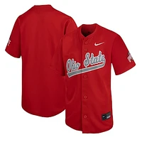Youth Nike Scarlet Ohio State Buckeyes Limited Baseball Jersey
