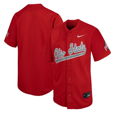 Youth Nike Scarlet Ohio State Buckeyes Limited Baseball Jersey
