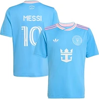 Youth adidas Originals Lionel Messi Blue Inter Miami CF 2025 Third Replica Player Jersey