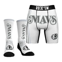 Men's Rock Em Socks Dallas Mavericks 2024/25 City Edition Underwear and Crew Combo Pack