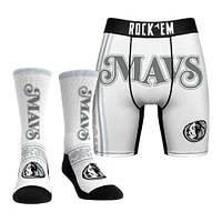Men's Rock Em Socks Dallas Mavericks 2024/25 City Edition Underwear and Crew Combo Pack