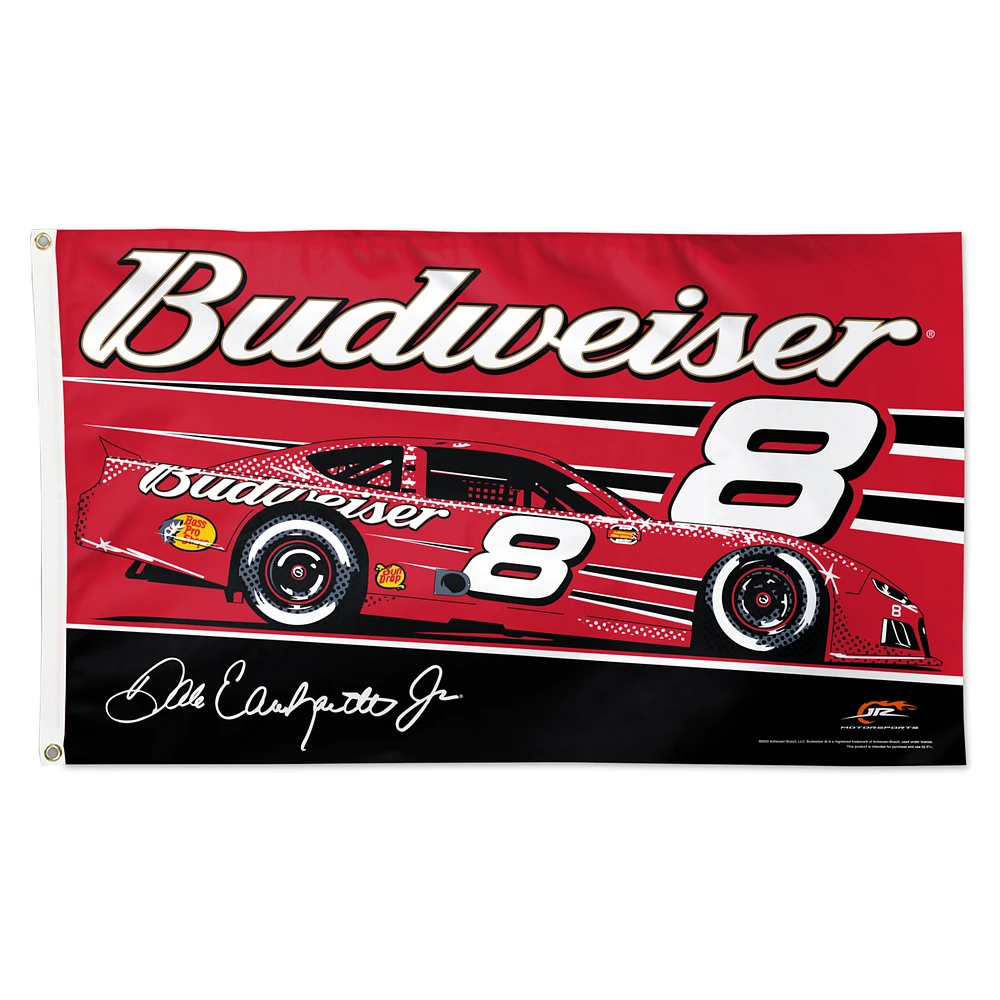 WinCraft Dale Earnhardt Jr. Budweiser 3" x 5" One-Sided Deluxe Flag