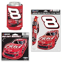 WinCraft Dale Earnhardt Jr. Budweiser Three-Piece Fan Pack