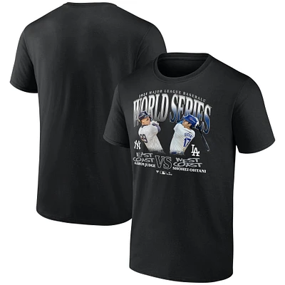 Men's Fanatics Black Shohei Ohtani vs. Aaron Judge 2024 World Series Matchup T-Shirt