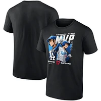 Men's Shohei Ohtani Black Los Angeles Dodgers 2024 National League MVP Fanatics Exclusive Anime T-Shirt