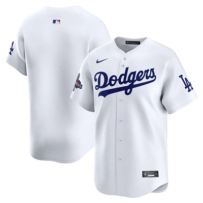 Men's Nike White Los Angeles Dodgers 2024 World Series Champions Home Limited Jersey