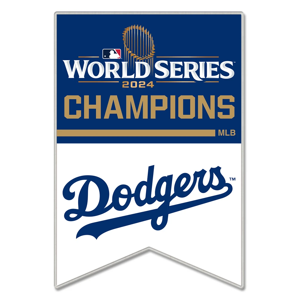 WinCraft Los Angeles Dodgers 2024 World Series Champions Banner Collector Pin