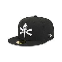 Men's New Era  Black Myrtle Beach Pelicans Theme Nights 59FIFTY Fitted Hat