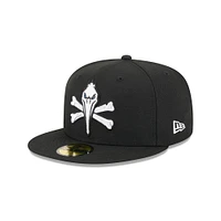 Men's New Era  Black Myrtle Beach Pelicans Theme Nights 59FIFTY Fitted Hat