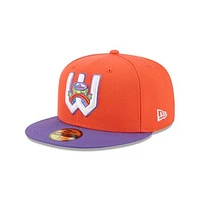 Men's New Era  Orange Wichita Wind Surge Theme Nights 59FIFTY Fitted Hat