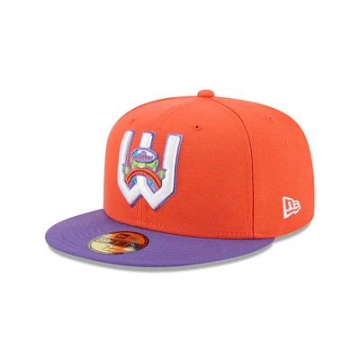 Men's New Era  Orange Wichita Wind Surge Theme Nights 59FIFTY Fitted Hat
