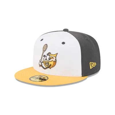 Men's New Era  Gray Columbia Fireflies Theme Nights 59FIFTY Fitted Hat