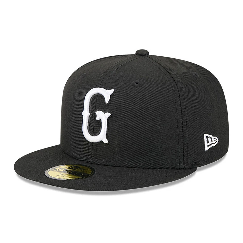 Men's New Era Black Greenville Drive Theme Nights 59FIFTY Fitted Hat