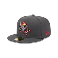 Men's New Era  Gray Rancho Cucamonga Quakes Theme Nights 59FIFTY Fitted Hat