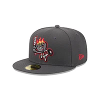 Men's New Era  Gray Rancho Cucamonga Quakes Theme Nights 59FIFTY Fitted Hat