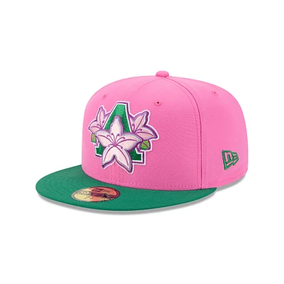Men's New Era  Pink Augusta GreenJackets Theme Nights 59FIFTY Fitted Hat